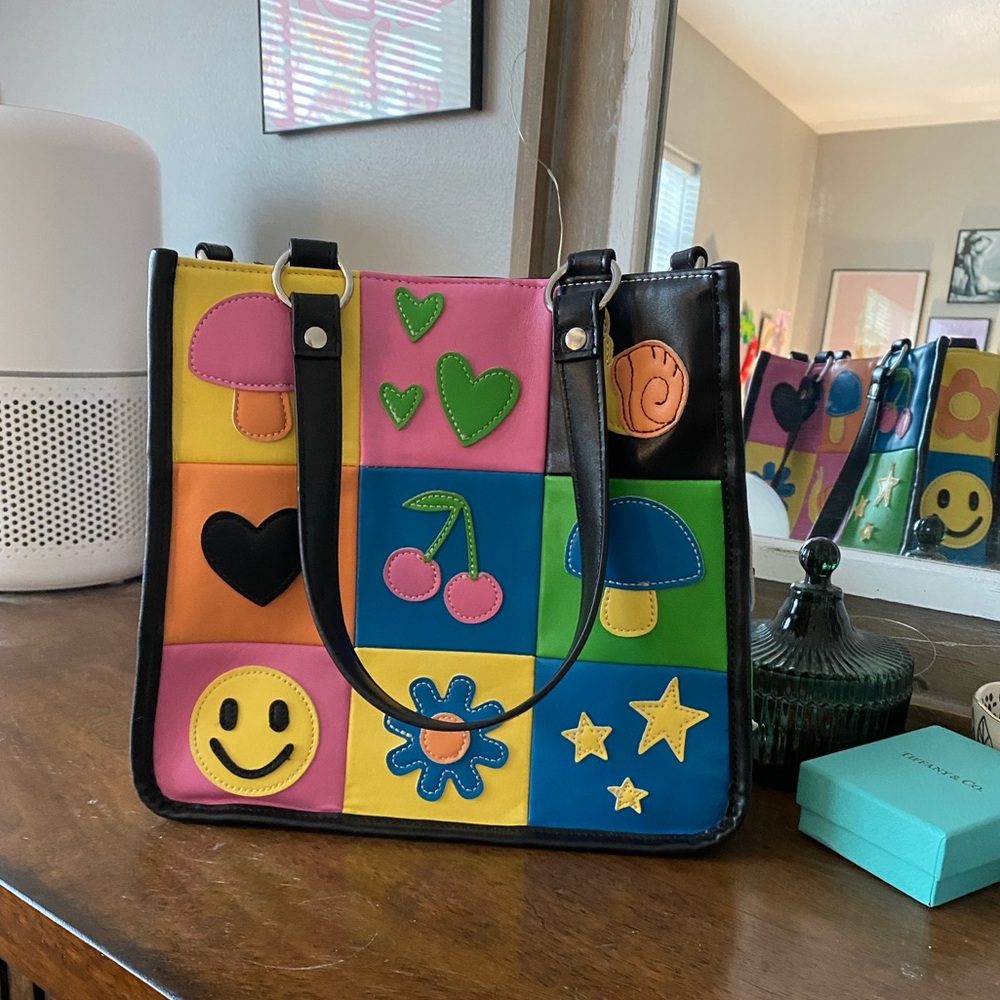 Dolls kill patchwork crossbody bag